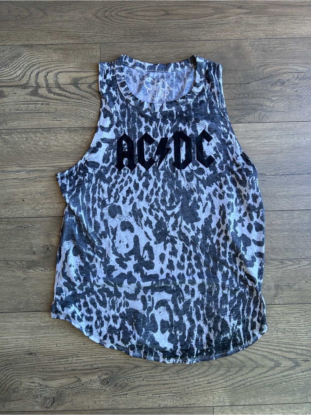 AC/DC Leopard Muscle Tank Top